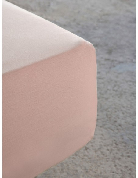 Σεντόνι Ημίδιπλο με Λάστιχο Για Στρώμα 120x200+32 Unicolors - Light Pink