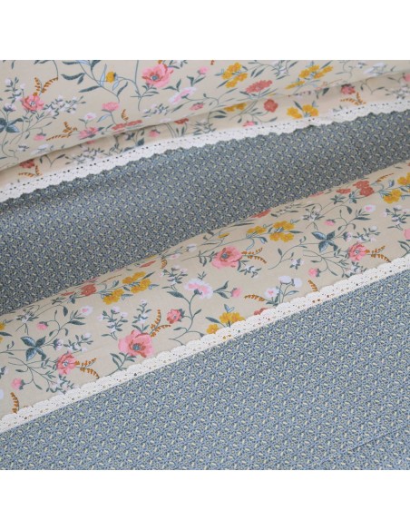 DAS HOME ΣΕΝΤΟΝΙΑ ΣΕΤ ΥΠΕΡΔΙΠΛΑ PRESTIGE 1681 ΚΟΡΑΛΙ, ΜΠΕΖ, ΠΕΤΡΟΛ