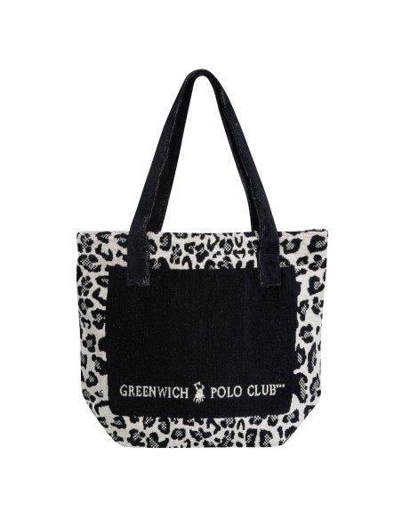 GREENWICH POLO CLUB ΤΣΑΝΤΑ ΘΑΛΑΣΣΗΣ 55Χ40 3861 ΜΑΥΡΟ, ΜΠΕΖ, ΣΠΑΓΓΙ