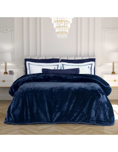 Κουβέρτα Ακρυλική Υπέρδιπλη 220x240 3439 Μπλε