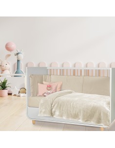 Κουβέρτα Βελουτέ Λίκνου 80x110 Relax 1341 Ιβουάρ 2