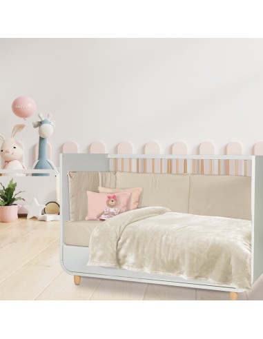 Κουβέρτα Βελουτέ Λίκνου 80x110 Relax 1341 Ιβουάρ