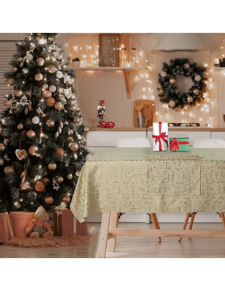 DAS HOME CHRISTMAS RUNNER 45Χ140 0715 ΜΠΕΖ, ΧΡΥΣΟ