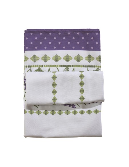 DAS HOME ΤΡΑΠΕΖΟΜΑΝΤΗΛΟ 140Χ220 0722 ΛΕΥΚΟ, ΜΩΒ, ΠΡΑΣΙΝΟ