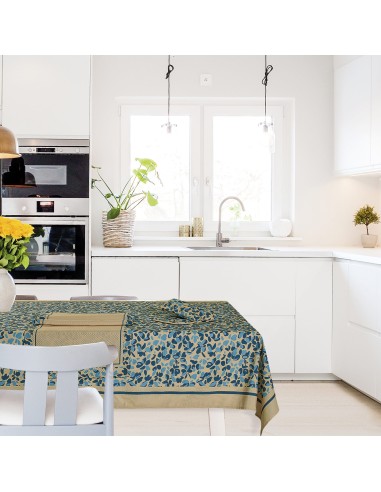 DAS HOME ΤΡΑΠΕΖΟΜΑΝΤΗΛΟ 140Χ220 0723 ΜΠΕΖ, ΜΠΛΕ