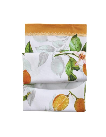 DAS HOME ΤΡΑΠΕΖΟΜΑΝΤΗΛΟ 140Χ220 0724 ΚΙΤΡΙΝΟ, ΛΕΥΚΟ, ΠΡΑΣΙΝΟ