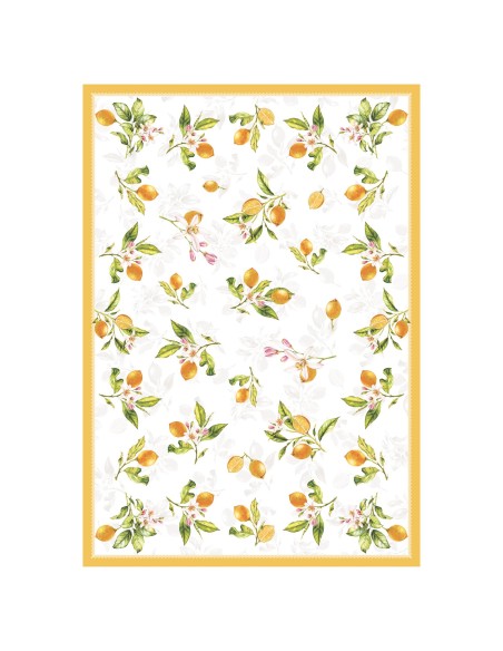 DAS HOME ΤΡΑΠΕΖΟΜΑΝΤΗΛΟ 140Χ180 0724 ΚΙΤΡΙΝΟ, ΛΕΥΚΟ, ΠΡΑΣΙΝΟ