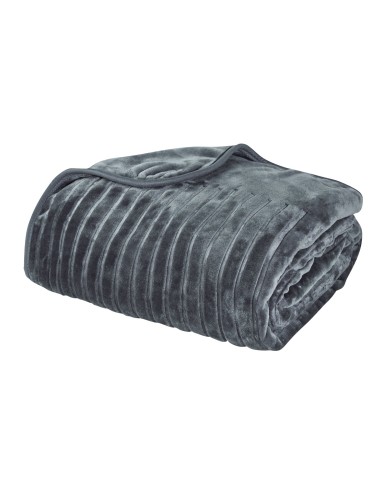 DAS HOME ΚΟΥΒΕΡΤΑ VELOUR ΥΠΕΡΔΙΠΛΗ 1349 DARK GREY