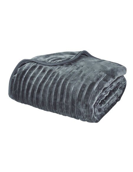 DAS HOME ΚΟΥΒΕΡΤΑ VELOUR ΥΠΕΡΔΙΠΛΗ 1349 DARK GREY