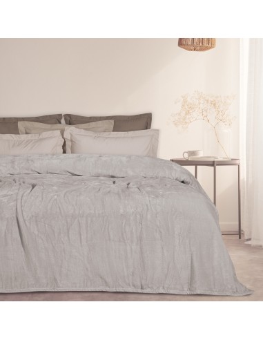 Κουβέρτα Fleece Υπέρδιπλη 220x240 Das 1345 Εκρού