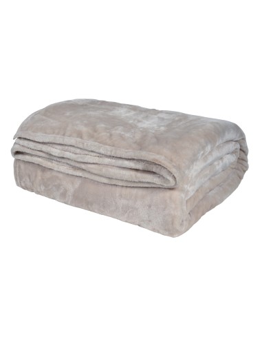 Κουβέρτα Fleece Υπέρδιπλη 220x240 Das 1345 Εκρού
