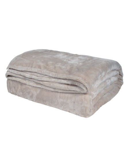 Κουβέρτα Fleece Υπέρδιπλη 220x240 Das 1345 Εκρού