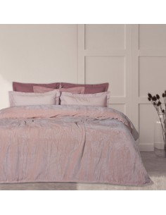 Κουβέρτα Fleece Υπέρδιπλη 220x240 Das1346 Ροζ