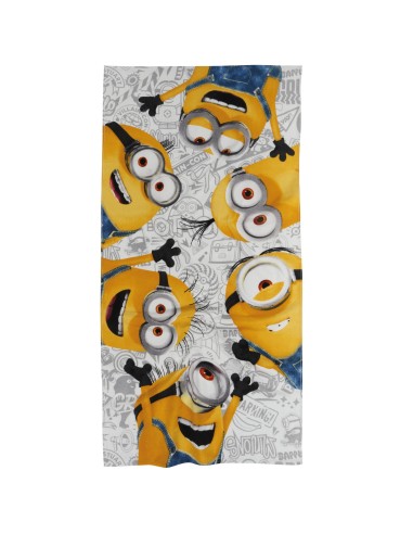 ΠΕΤΣΕΤΑ ΘΑΛΑΣΣΗΣ MINIONS 70Χ140 5866 ΓΚΡΙ, ΚΙΤΡΙΝΟ