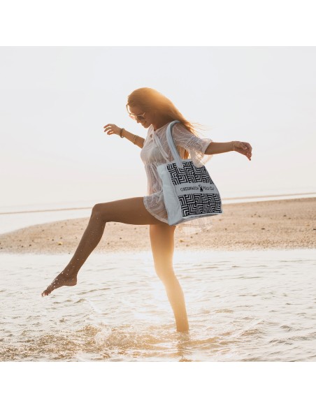 GREENWICH POLO CLUB ΤΣΑΝΤΑ ΘΑΛΑΣΣΗΣ 42Χ45 3731 ΓΚΡΙ, ΜΑΥΡΟ