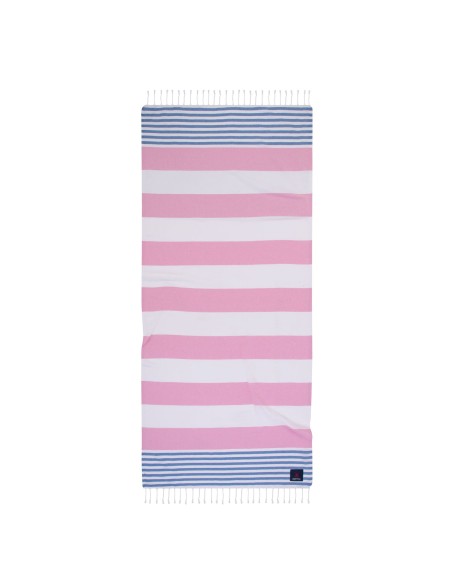 GREENWICH POLO CLUB ΠΕΤΣΕΤΑ-ΠΑΡΕΟ 80Χ180 3814 ΜΠΛΕ, ΡΟΖ