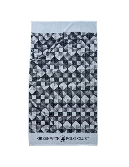 GREENWICH POLO CLUB ΠΕΤΣΕΤΑ ΘΑΛΑΣΣΗΣ 90Χ170 3731 ΓΚΡΙ, ΜΑΥΡΟ