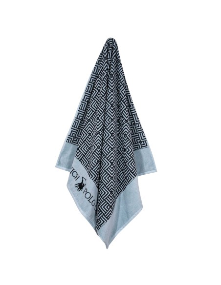 GREENWICH POLO CLUB ΠΕΤΣΕΤΑ ΘΑΛΑΣΣΗΣ 90Χ170 3731 ΓΚΡΙ, ΜΑΥΡΟ