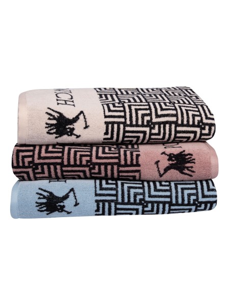 GREENWICH POLO CLUB ΠΕΤΣΕΤΑ ΘΑΛΑΣΣΗΣ 90Χ170 3731 ΓΚΡΙ, ΜΑΥΡΟ