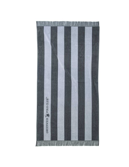 GREENWICH POLO CLUB ΠΕΤΣΕΤΑ ΘΑΛΑΣΣΗΣ 90Χ170 3726 ΓΚΡΙ, ΛΕΥΚΟ