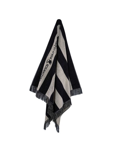 GREENWICH POLO CLUB ΠΕΤΣΕΤΑ ΘΑΛΑΣΣΗΣ 90Χ170 3727 ΜΑΥΡΟ, ΜΠΕΖ