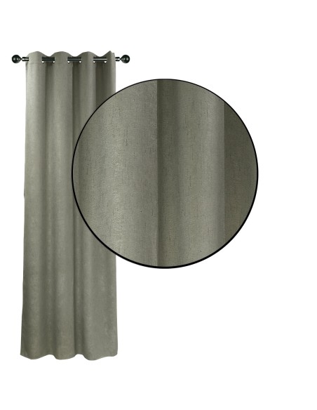 DAS HOME ΚΟΥΡΤΙΝΑ ΜΕ ΚΡΙΚΟΥΣ 140Χ270 2248 ΑΝΘΡΑΚΙ