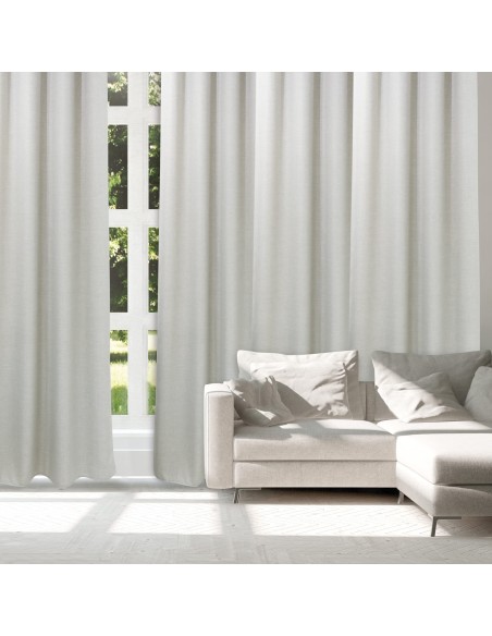 DAS HOME ΚΟΥΡΤΙΝΑ ΜΕ ΚΡΙΚΟΥΣ 140Χ270 2242 ΕΚΡΟΥ