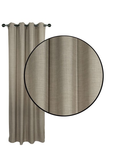 DAS HOME ΚΟΥΡΤΙΝΑ ΜΕ ΚΡΙΚΟΥΣ 140Χ270 2243 ΚΑΦΕ