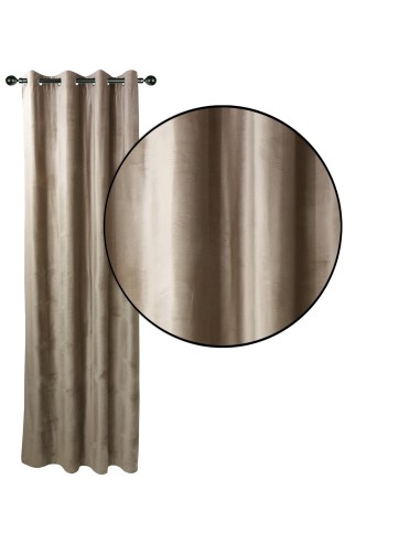 DAS HOME ΚΟΥΡΤΙΝΑ ΜΕ ΚΡΙΚΟΥΣ 140Χ270 2227 ΜΠΕΖ