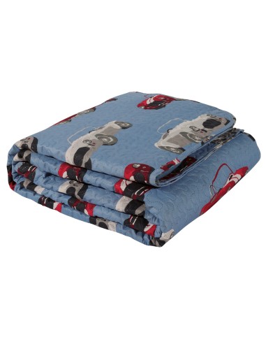 DAS KIDS ΚΟΥΒΕΡΛΙ ΜΟΝΟ 4855 ΓΚΡΙ, ΚΟΚΚΙΝΟ, ΜΠΛΕ