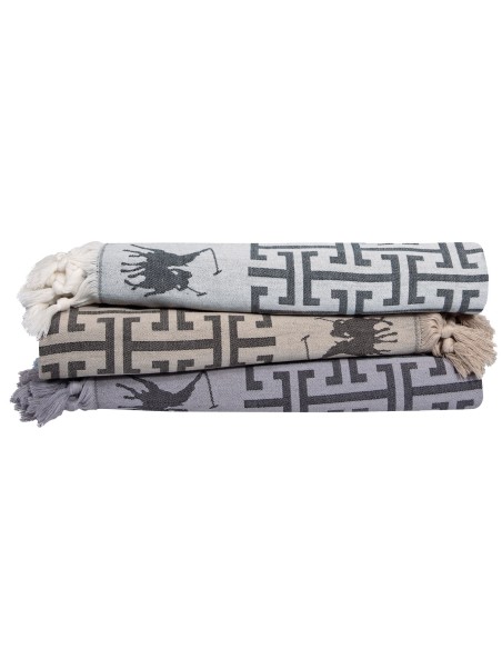 GREENWICH POLO CLUB ΠΕΤΣΕΤΑ-ΠΑΡΕΟ 90Χ170 3838 ΜΑΥΡΟ, ΣΠΑΓΓΙ