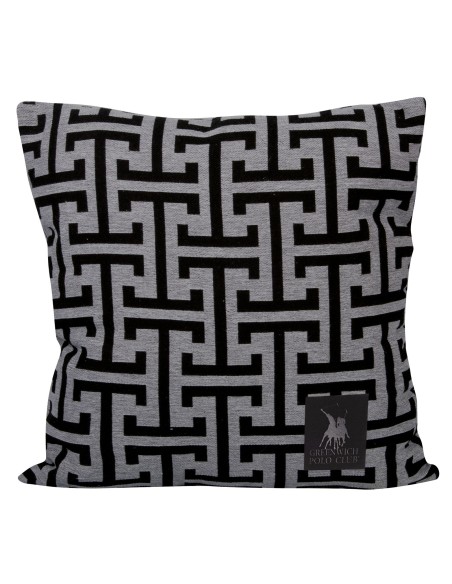 GREENWICH POLO CLUB ΔΙΑΚΟΣΜΗΤΙΚΟ ΜΑΞΙΛΑΡΙ 40X40 3901 ΓΚΡΙ, ΜΑΥΡΟ