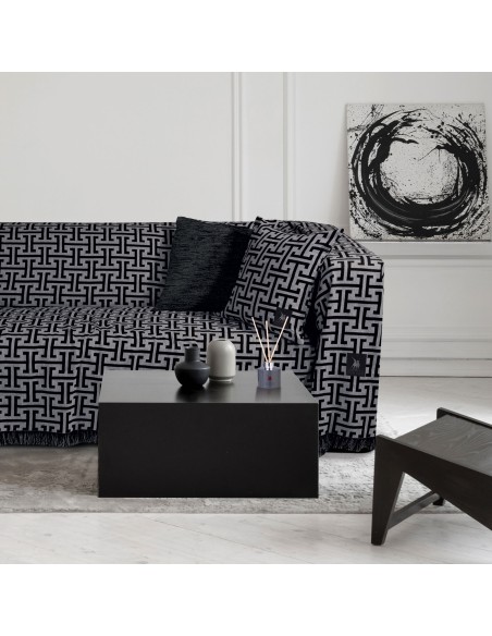 GREENWICH POLO CLUB ΡΙΧΤΑΡΙ 180Χ300 3901 ΓΚΡΙ, ΜΑΥΡΟ