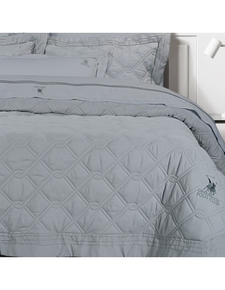 GREENWICH POLO CLUB ΚΟΥΒΕΡΛΙ ΥΠΕΡΔΙΠΛΟ ΣΕΤ 2163 ΓΚΡΙ