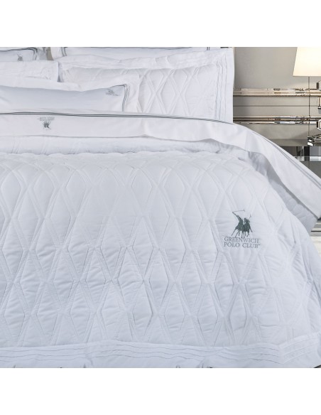 GREENWICH POLO CLUB ΚΟΥΒΕΡΛΙ ΥΠΕΡΔΙΠΛΟ ΣΕΤ 2158 ΛΕΥΚΟ
