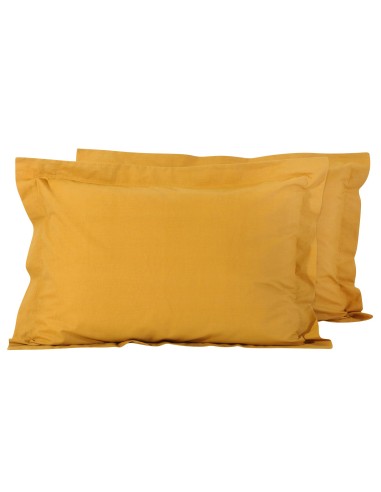 DAS HOME 1019 ΖΕΥΓΟΣ ΜΑΞΙΛΑΡΟΘΗΚΕΣ MUSTARD MUSTARD