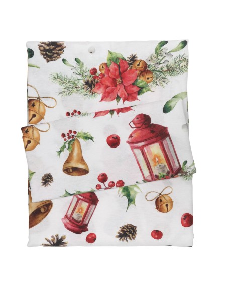 DAS HOME CHRISTMAS RUNNER 45Χ140 0624 ΚΟΚΚΙΝΟ, ΜΠΕΖ, ΧΡΥΣΟ