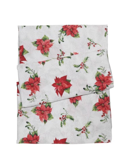 DAS HOME CHRISTMAS RUNNER 45Χ140 0625 ΚΟΚΚΙΝΟ, ΜΠΕΖ