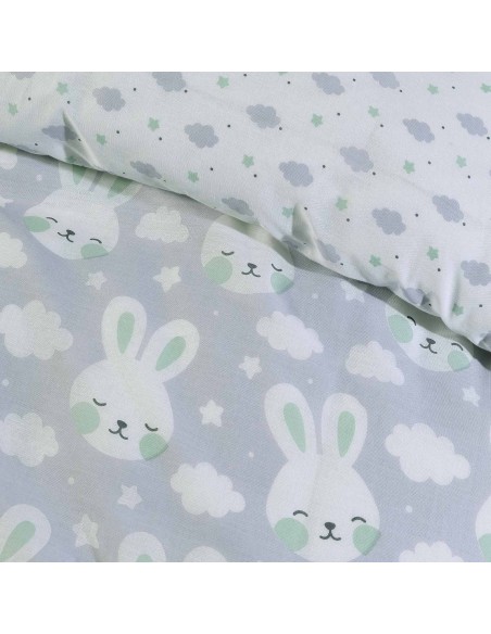 DAS KIDS ΣΕΤ ΠΑΠΛΩΜΑΤΟΘΗΚΗ ΜΟΝΗ 4823 ΓΚΡΙ, ΛΕΥΚΟ, ΜΕΝΤΑ