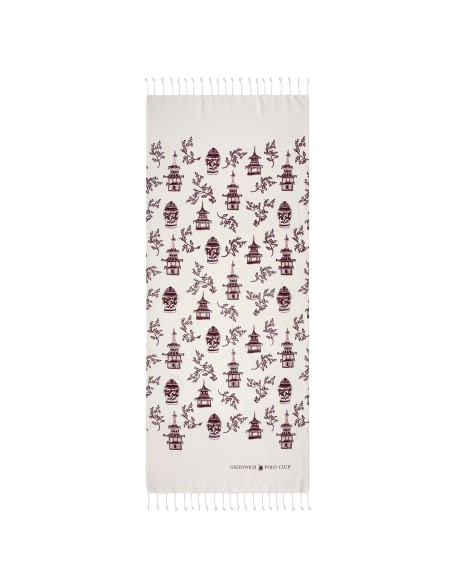 GREENWICH POLO CLUB ΠΕΤΣΕΤΑ-ΠΑΡΕΟ 80Χ180 3671 ΕΚΡΟΥ, ΜΠΟΡΝΤΩ