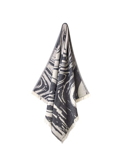 GREENWICH POLO CLUB ΠΕΤΣΕΤΑ-ΠΑΡΕΟ 80Χ180 3682 ΙΒΟΥΑΡ, ΜΑΥΡΟ