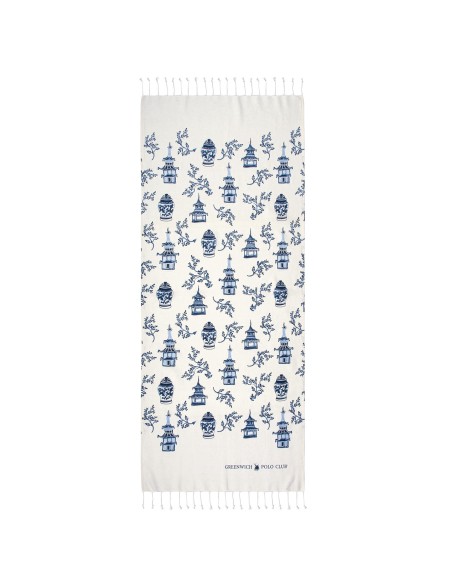 GREENWICH POLO CLUB ΠΕΤΣΕΤΑ-ΠΑΡΕΟ 80Χ180 3670 ΕΚΡΟΥ, ΜΠΛΕ