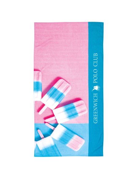 GREENWICH POLO CLUB ΠΕΤΣΕΤΑ ΘΑΛΑΣΣΗΣ 70Χ140 3721 ΜΕΝΤΑ, ΜΠΛΕ, ΡΟΖ