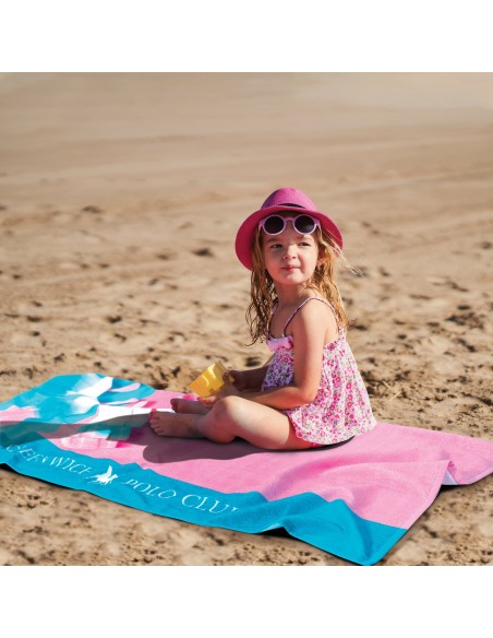 GREENWICH POLO CLUB ΠΕΤΣΕΤΑ ΘΑΛΑΣΣΗΣ 70Χ140 3721 ΜΕΝΤΑ, ΜΠΛΕ, ΡΟΖ