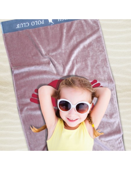 GREENWICH POLO CLUB ΠΕΤΣΕΤΑ ΘΑΛΑΣΣΗΣ 70Χ140 3661 ΓΚΡΙ, ΚΟΚΚΙΝΟ