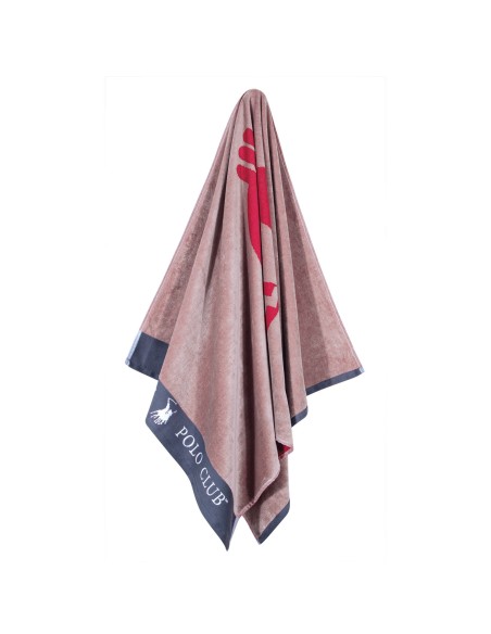 GREENWICH POLO CLUB ΠΕΤΣΕΤΑ ΘΑΛΑΣΣΗΣ 70Χ140 3661 ΓΚΡΙ, ΚΟΚΚΙΝΟ