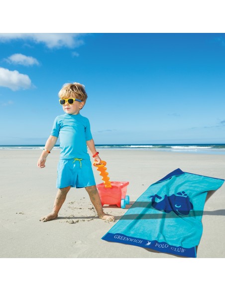 GREENWICH POLO CLUB ΠΕΤΣΕΤΑ ΘΑΛΑΣΣΗΣ 70Χ140 3662 ΜΠΛΕ