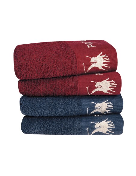 GREENWICH POLO CLUB ΣΕΤ ΠΕΤΣΕΤΕΣ 4 ΤΕΜΑΧΙΩΝ 2673 ΜΠΛΕ, ΜΠΟΡΝΤΩ