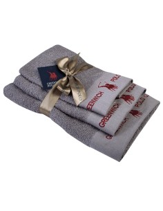 GREENWICH POLO CLUB ΣΕΤ ΠΕΤΣΕΤΕΣ 3 ΤΕΜΑΧΙΩΝ 2667 ΓΚΡΙ 2