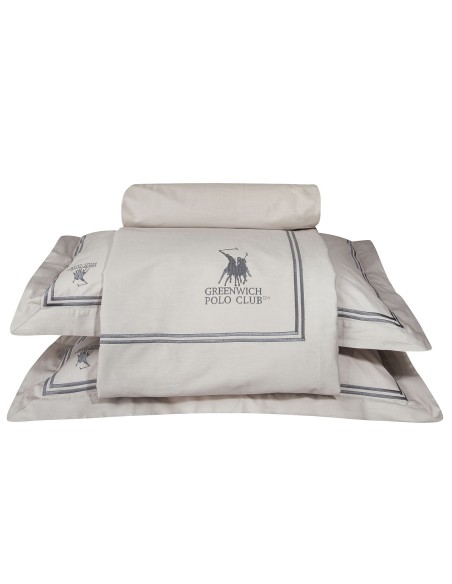 GREENWICH POLO CLUB ΠΑΠΛΩΜΑΤΟΘΗΚΗ ΣΕΤ ΥΠΕΡΔΙΠΛH 2129 ΓΚΡΙ